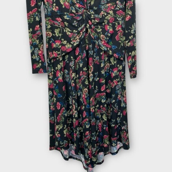 Lauren Ralph Lauren Floral Surplice Jersey Dress - Picture 8 of 13